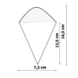 Dennenblad kegel 18,2cm (1.000 stuks)