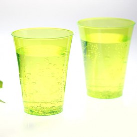 Plastic PS beker Geïnjecteerde glascider groen 230 ml (150 stuks)