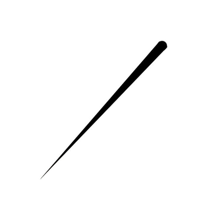 Plastic roerstaafje PS Tipped zwart 17,5cm Plastic roerstaafje PS Tipped zwart 17,5cm