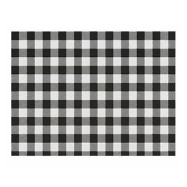 Zwart Papier Placemat "Vichy" 28x40,5cm 80g/m² (1.000 Stuks)