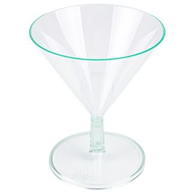 Plastic glas Water groen 65ml (12 stuks) 