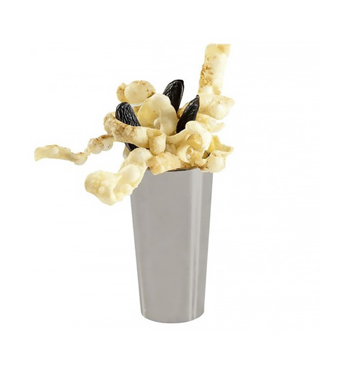 Plastic PS proefbeker zilver 80ml 4,5x8cm Plastic PS proefbeker zilver 80ml 4,5x8cm