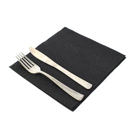 Airlaid Servet zwart 40x40cm