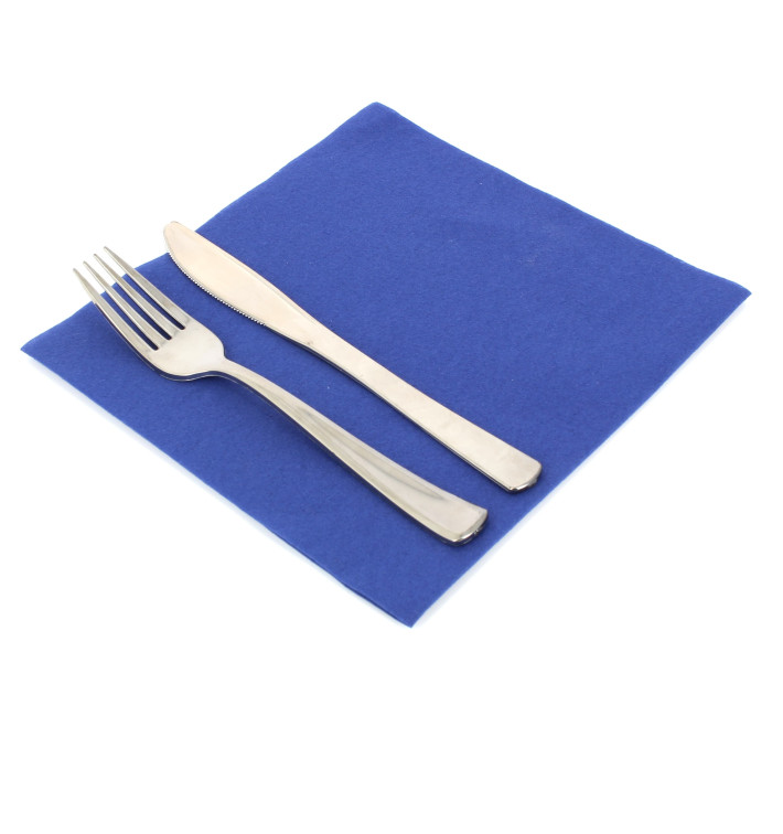 Airlaid Servet blauw 40x40cm Airlaid Servet blauw 40x40cm