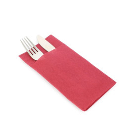 Zakvouw airlaid servetten "Kanguro" bordeauxrood 40x40cm 