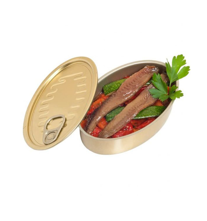 Aluminium proeverij blik 120ml 11,2x7x3cm Aluminium proeverij blik 120ml 11,2x7x3cm
