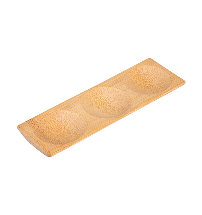 Bamboe wegwerp dienblad 18x5,5x1cm Bamboe wegwerp dienblad 18x5,5x1cm