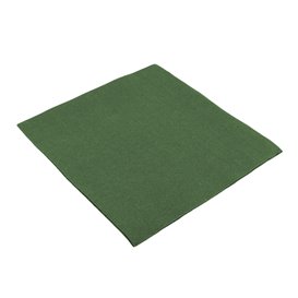 Papieren servet dubbel punt groen 40x40cm (50 stuks) 