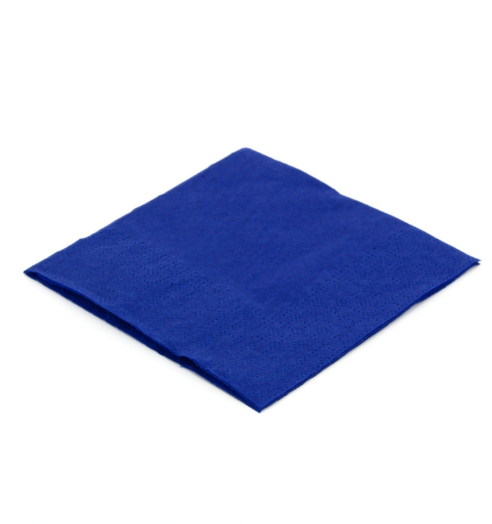 Papieren servet blauw 20x20cm Papieren servet blauw 20x20cm