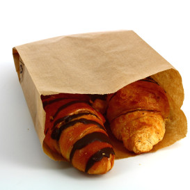 Papieren voedsel zak kraft 12+6x20cm (250 stuks) 
