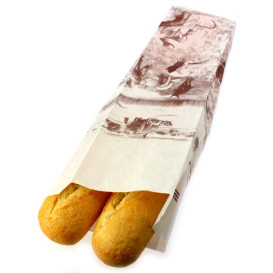 Papieren voedsel zak "Siega" 12+9x50cm (250 stuks) 