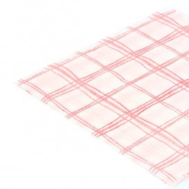 Papieren servet rood Vierkant 1-laags 33x33 (80 stuks)