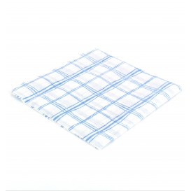 Papieren servet blauw Vierkant 1-laags 33x33 (80 stuks)
