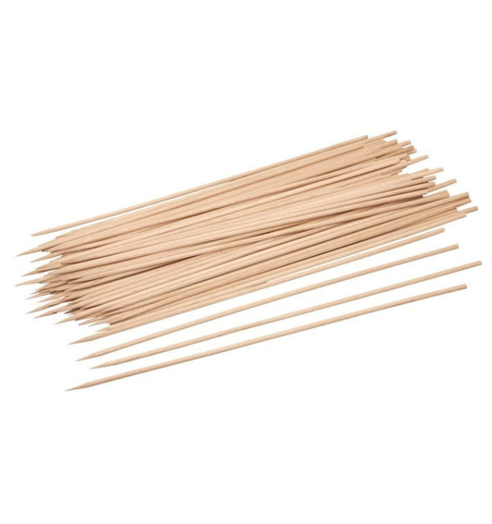 Berkenhouten spiesjes 25cm (100 stuks) Berkenhouten spiesjes 25cm (100 stuks)